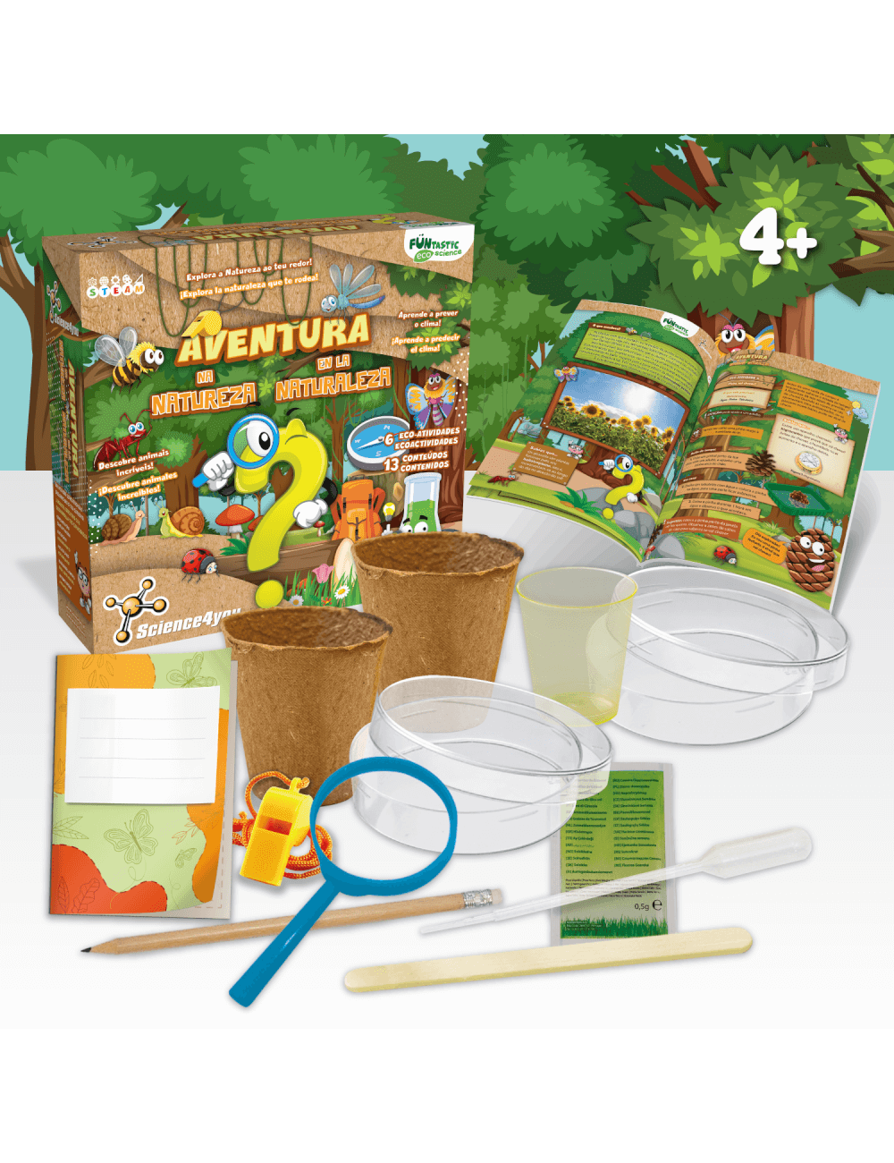 Science FUNtastic Kit Aventura Na Natureza Brinquedo Educativo E