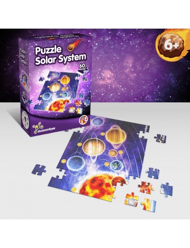 Sistema solar educacional de madeira puzzle jogo de tabuleiro 8